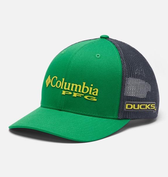 Columbia PFG Mesh Snap Back Hats Green Grey For Women's NZ47591 New Zealand